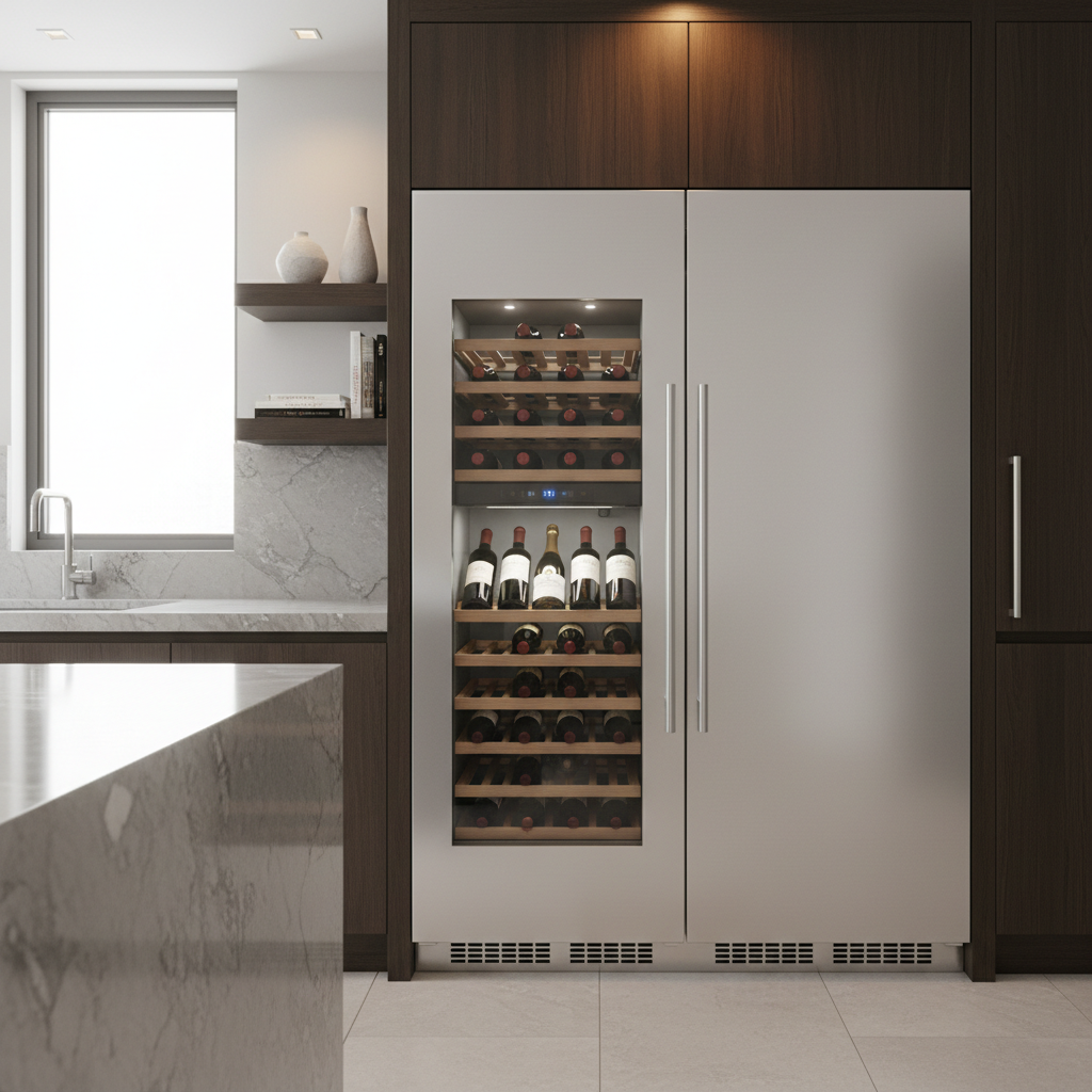 Premium wine cooler and freezer appliances